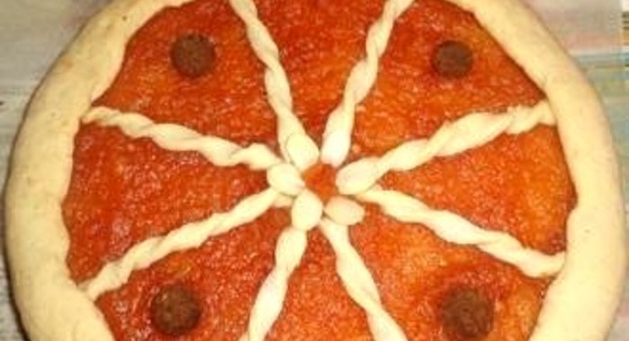 Песочный пирог с яблочным повидлом