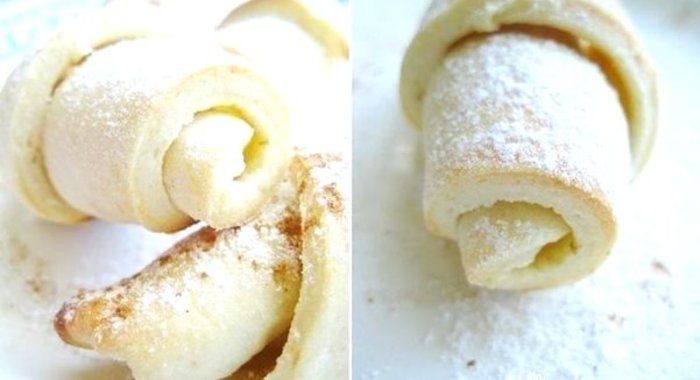 Рогалики из творожного теста