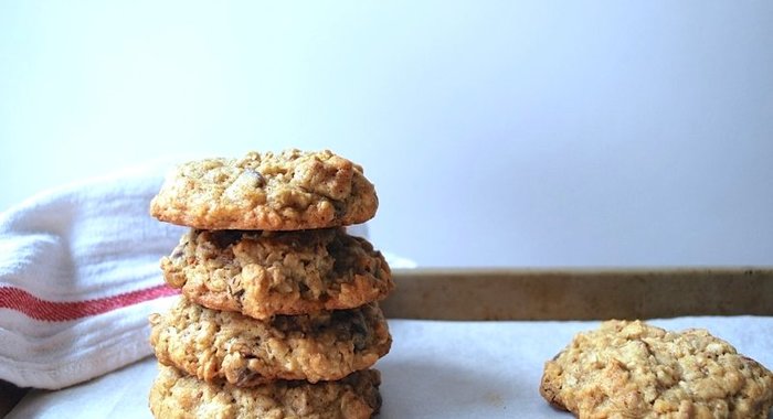 Овсяное печенье с кусочками шоколада