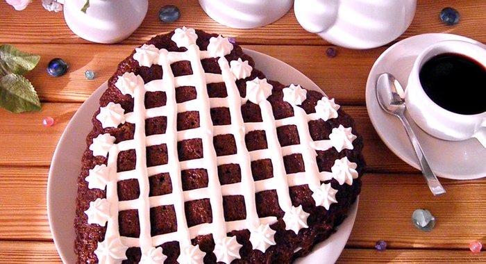 Торт в виде сердца