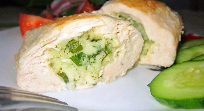 Куриное филе с брынзой