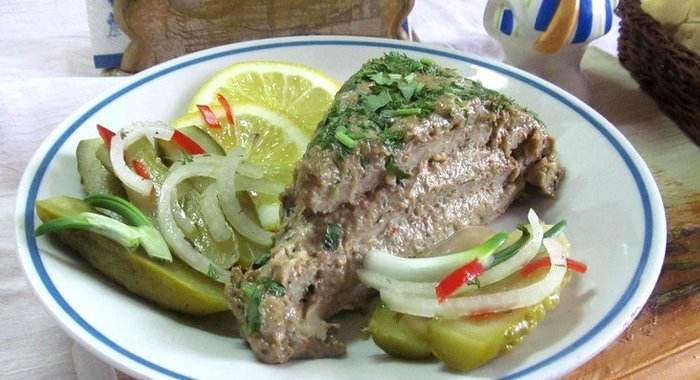 Мясной торт