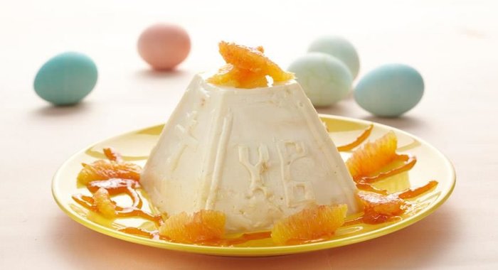 Пасха из рикотты с апельсином