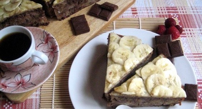 Банановая коврижка в мультиварке