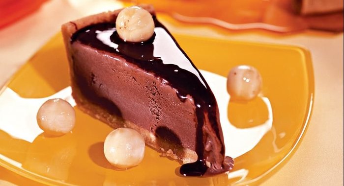 Шоколадно-банановый торт-мороженое