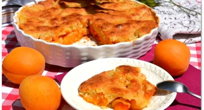 Миндальный пирог с абрикосами