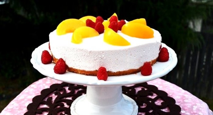 Торт со сметаной и желатином