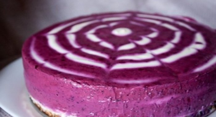 Черничный торт без выпечки