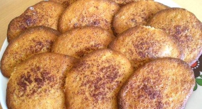 Банановое печенье с орехами и корицей