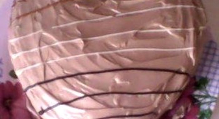 Быстрый торт со сливочно-шоколадным кремом