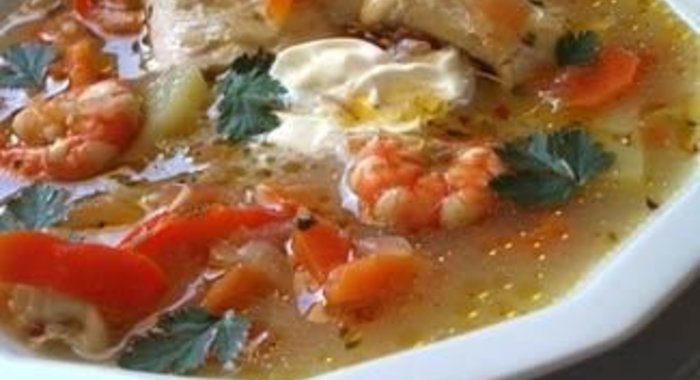 Рыбный суп с конгрио (Caldillo de congrio)