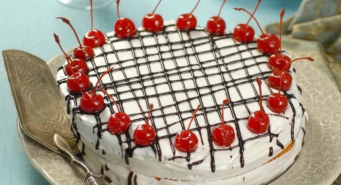 Итальянский торт с рикоттой и вишней