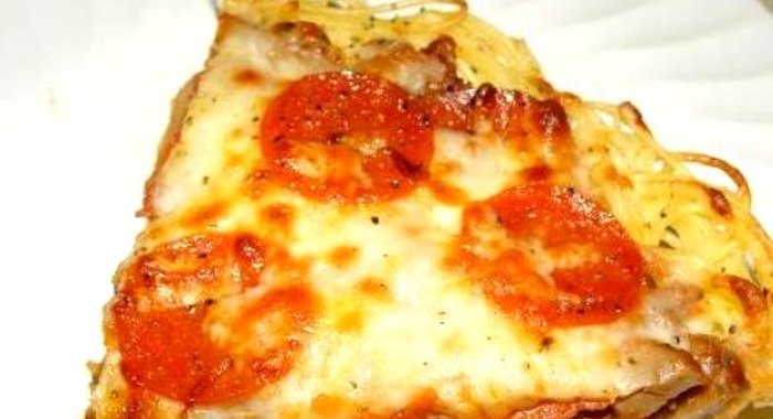 Пирог из спагетти