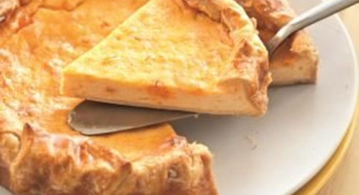 Пирог с творогом и цукатами