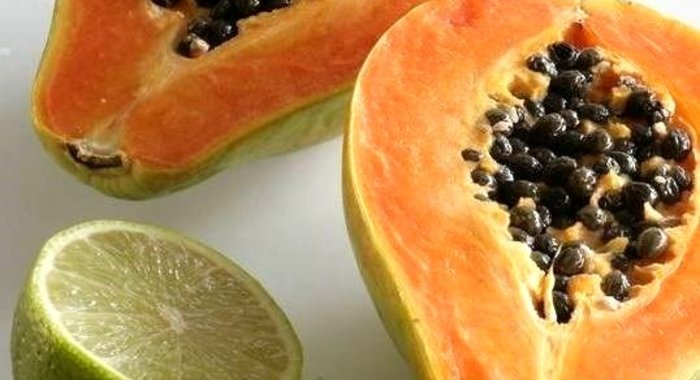 Сорбе из лайма и папайи