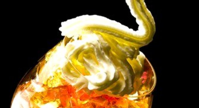 Газированное желе из шампанского