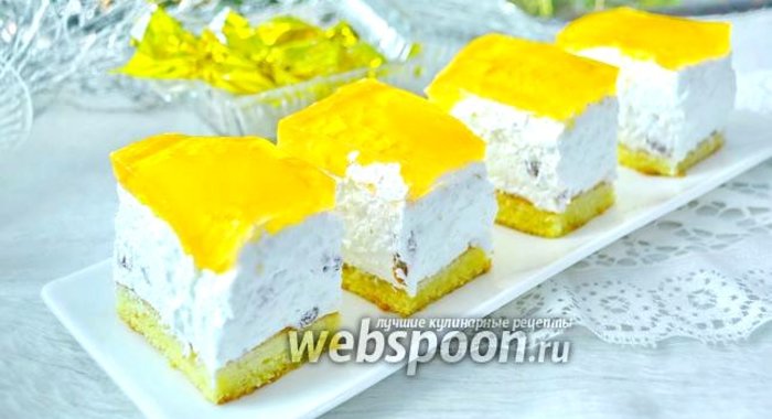 Творожный торт с желе