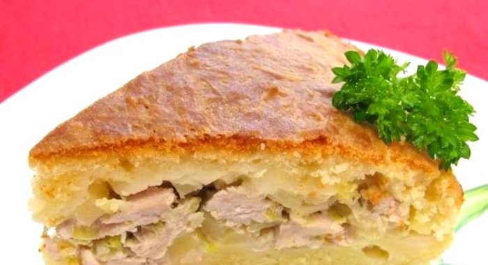 Мясной пирог на скорую руку