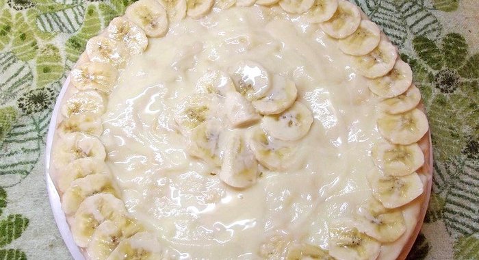 Торт с киви и бананами