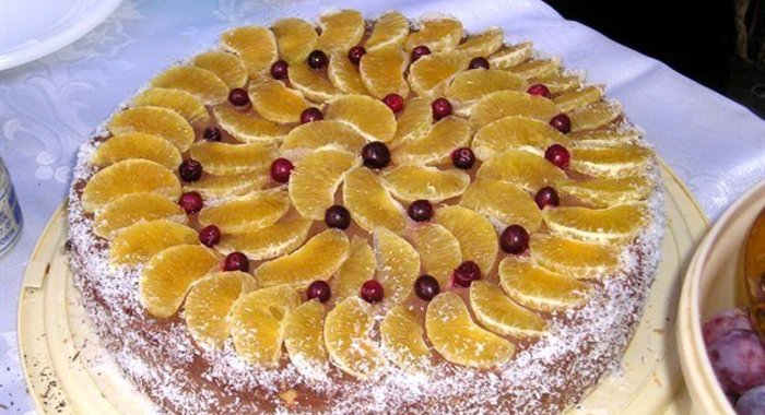 Торт мандариновый