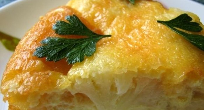 Запеканка из цветной капусты с яйцом
