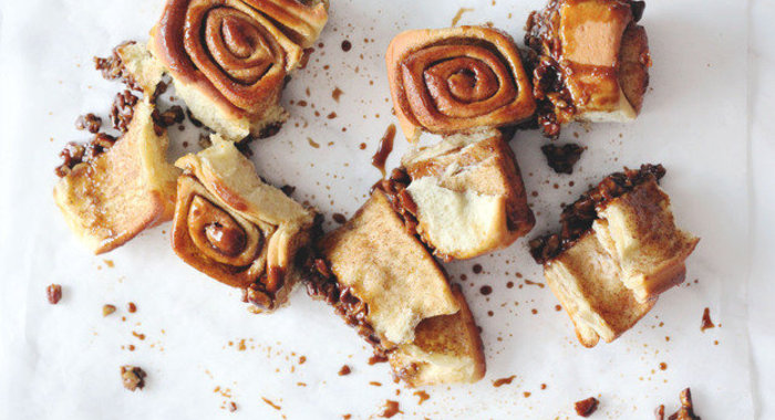 Вертушки с корицей и орехом пекан