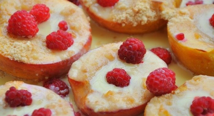 Запеченные персики