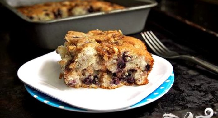 Черничный пирог с йогуртом