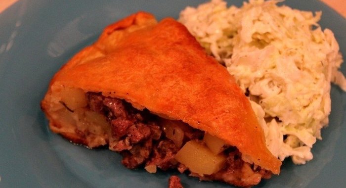 Пирог с бараниной и картошкой