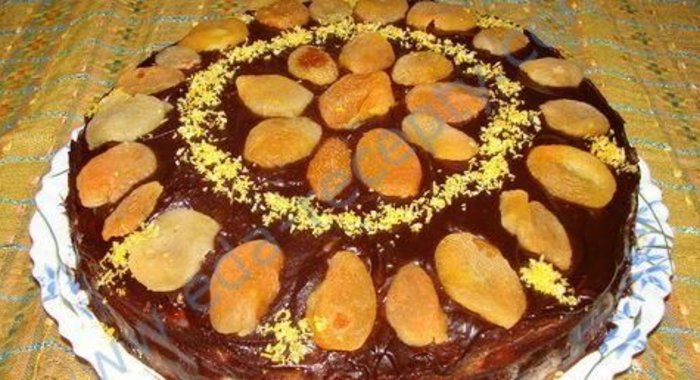 Пражский торт с курагой