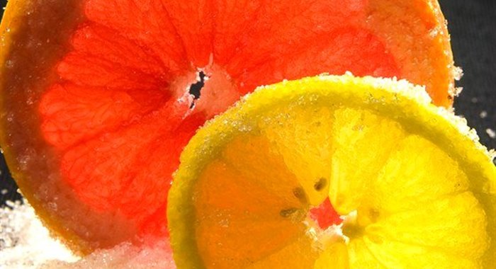 Апельсины или лимоны в сахаре