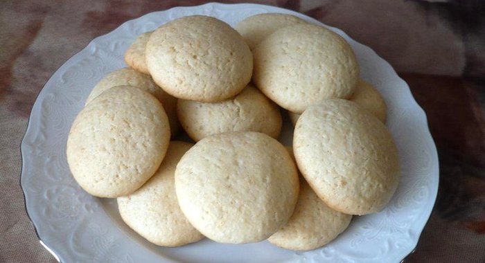 Постное кокосовое печенье