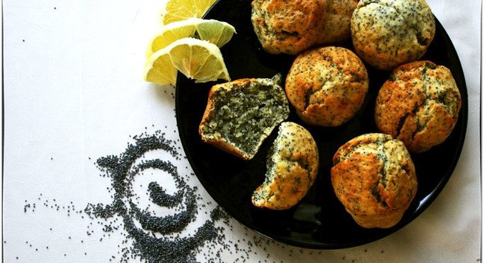 Маковые маффины с лимоном