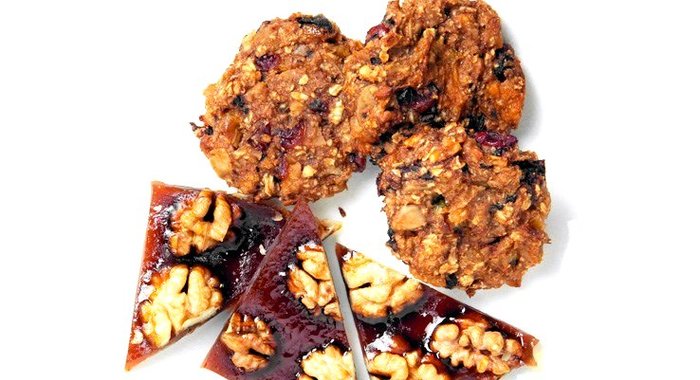 Яблочное печенье с семечками и орехами