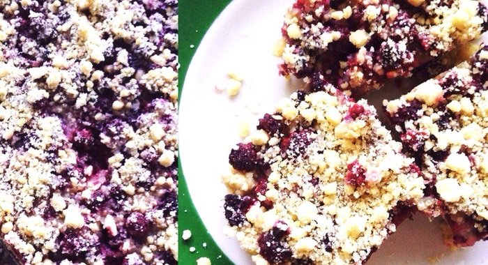 Летний пирог с ягодами