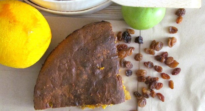 Морковный бисквит с куркумой и медом