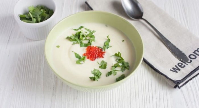 Суп-пюре из цветной капусты