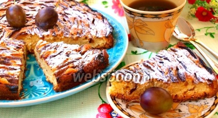 Простой сливовый пирог