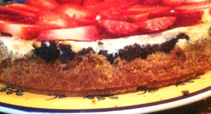 Чизкейк с маковой прослойкой