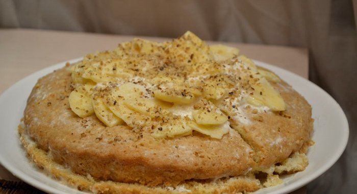 Торт-желе на основе сладкого коржа