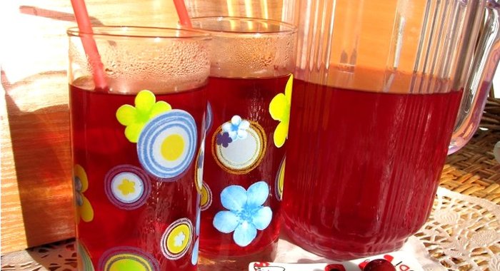 Компот из смородины и малины