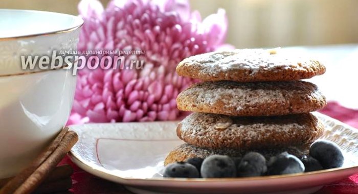 Печенье с шоколадом и миндалём