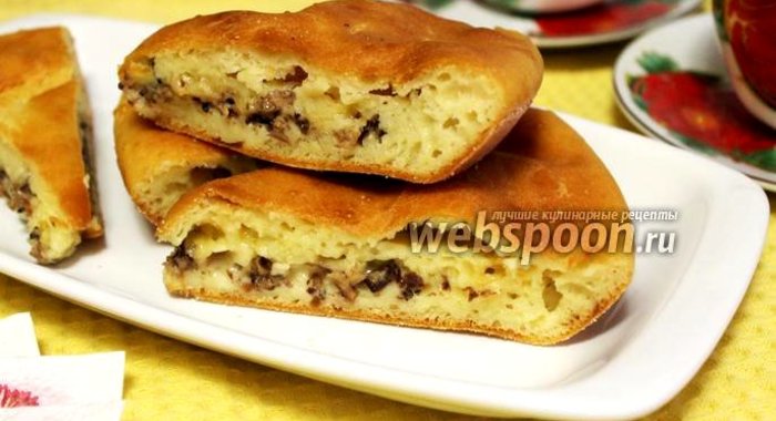 Пирог заливной с сайрой