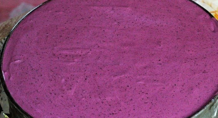 Черничный торт-мусс