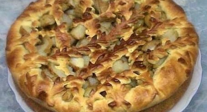 Пирог с грушами