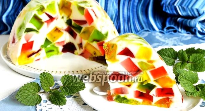 Торт Битое стекло со сметаной