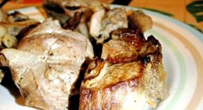 Куриный шашлык в микроволновке