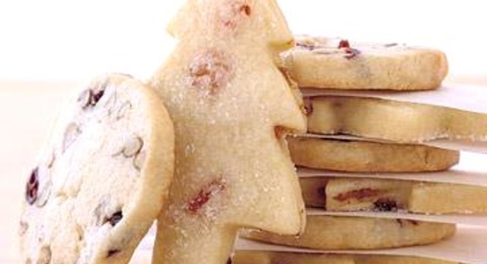 Новогоднее печенье с клюквой