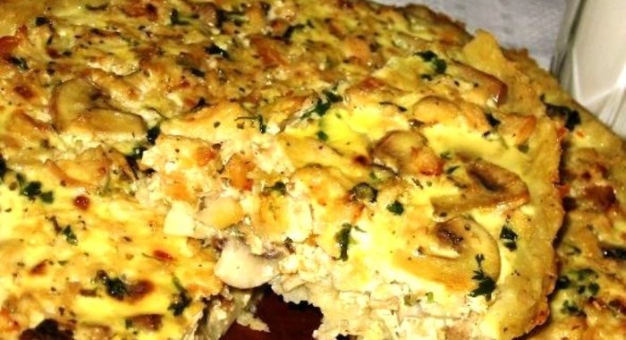 Грибной пирог