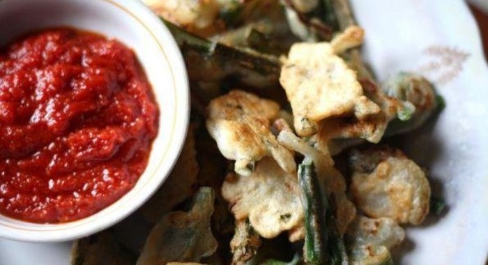 Пакора с зеленым луком